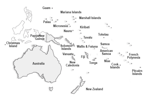 AUSTRALIA PACIFIC MAP
